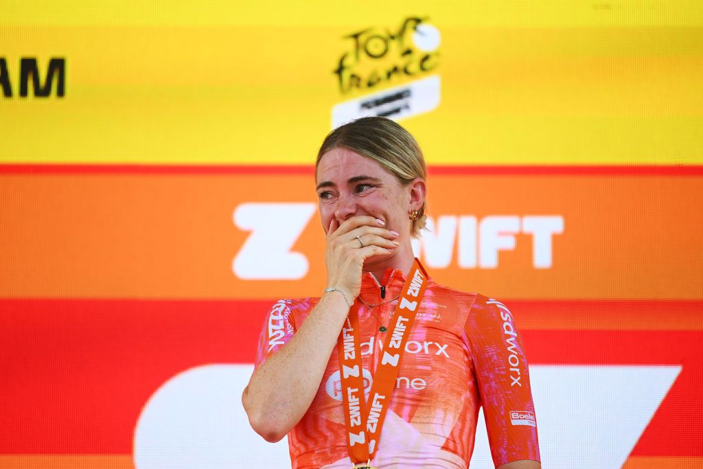 'Emotion is my power' – Feelings run high as Demi Vollering takes yellow in front of home crowds at Tour de France Femmes