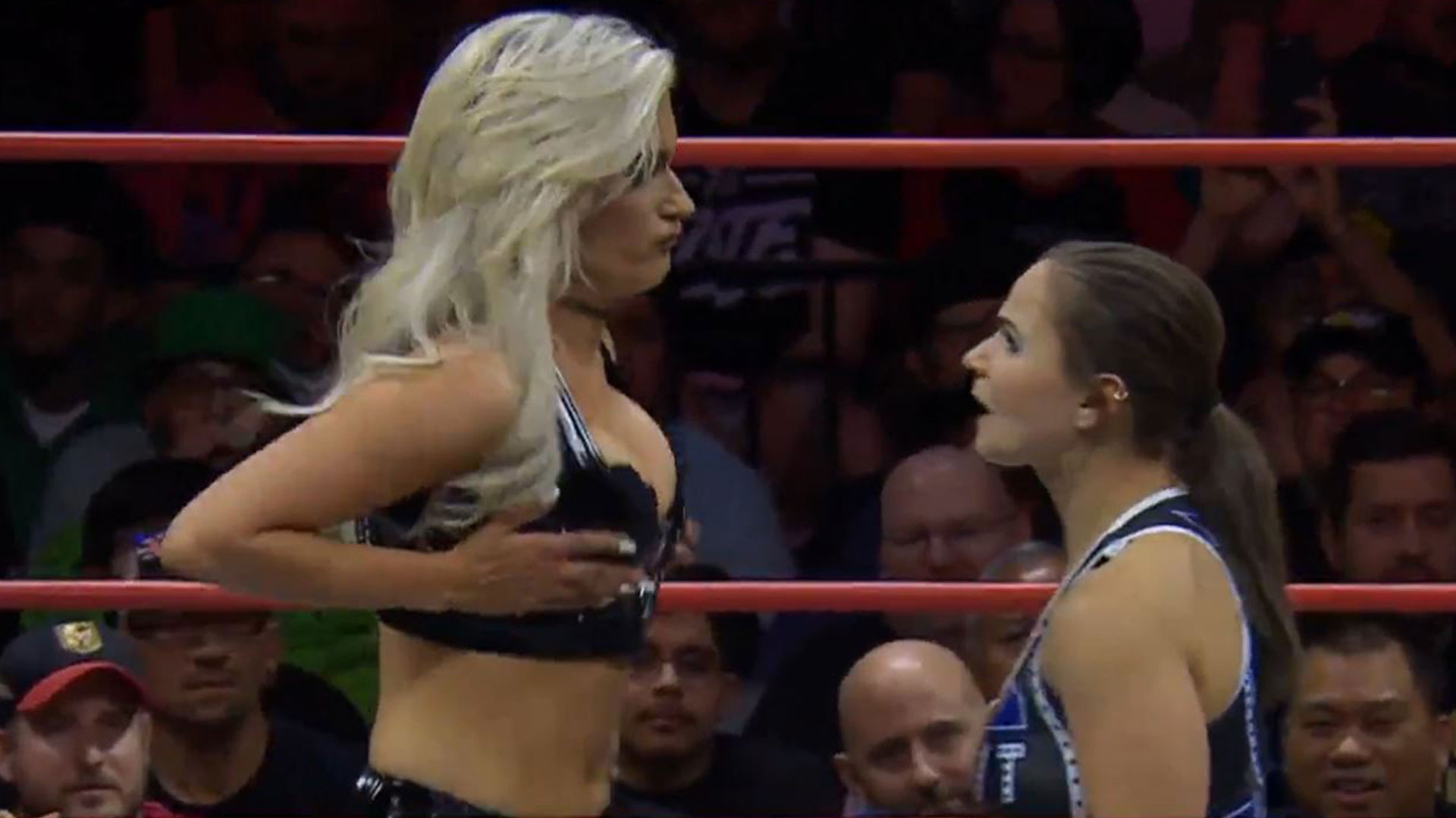 Wrestling fans left stunned and say ‘put the title on her already’ as AEW star pulls out X-rated move during clash