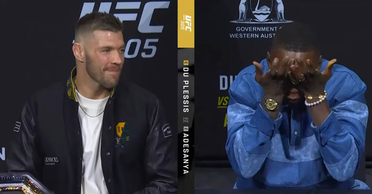 Dricus du Plessis brings Israel Adesanya to Tears during Intense UFC 305 Press Conference