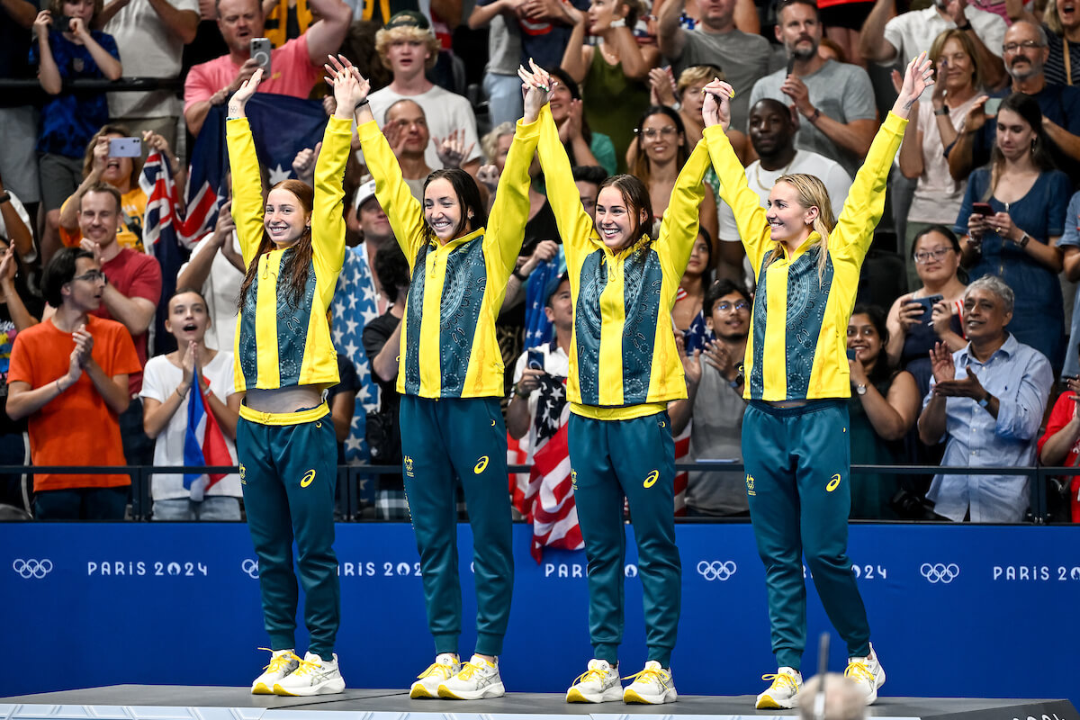 Australia Left Olympic Games Riding Momentum into Next Quad; Female Freestyle Relay Power on Display