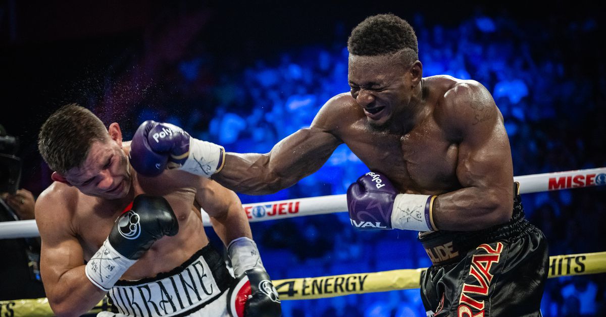 Mbilli beats injured Derevyanchenko, Vianello batters Makhmudov