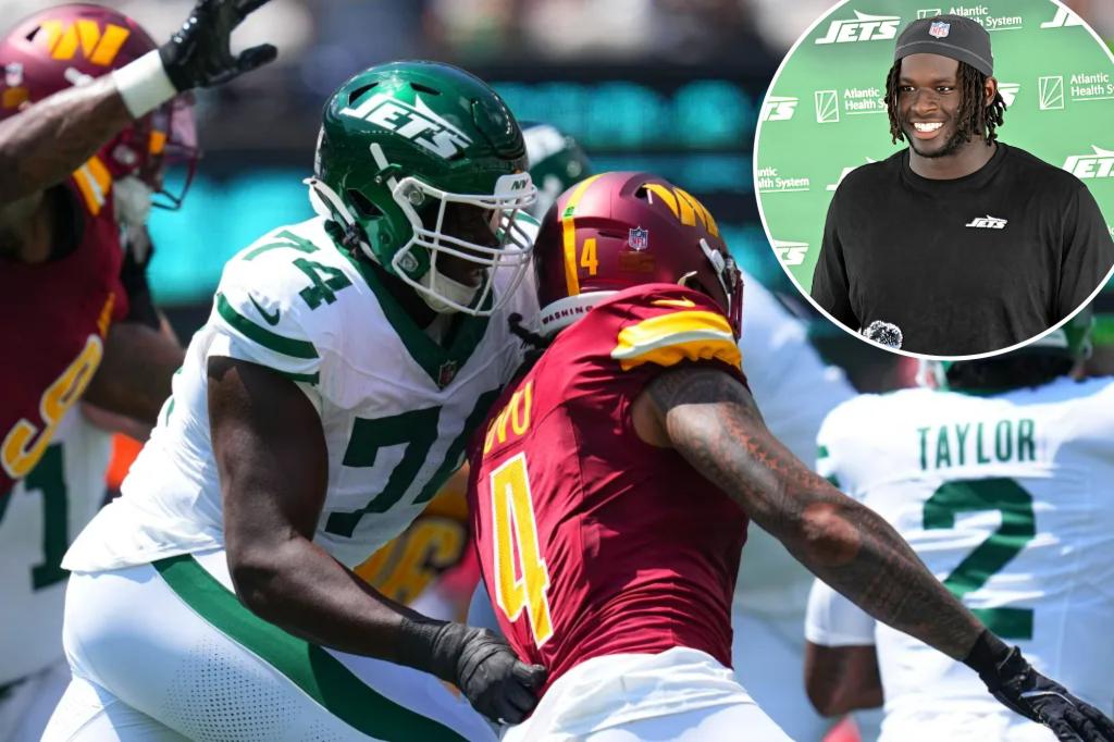 Jets’ swing-tackle experiment with Olu Fashanu off to encouraging start