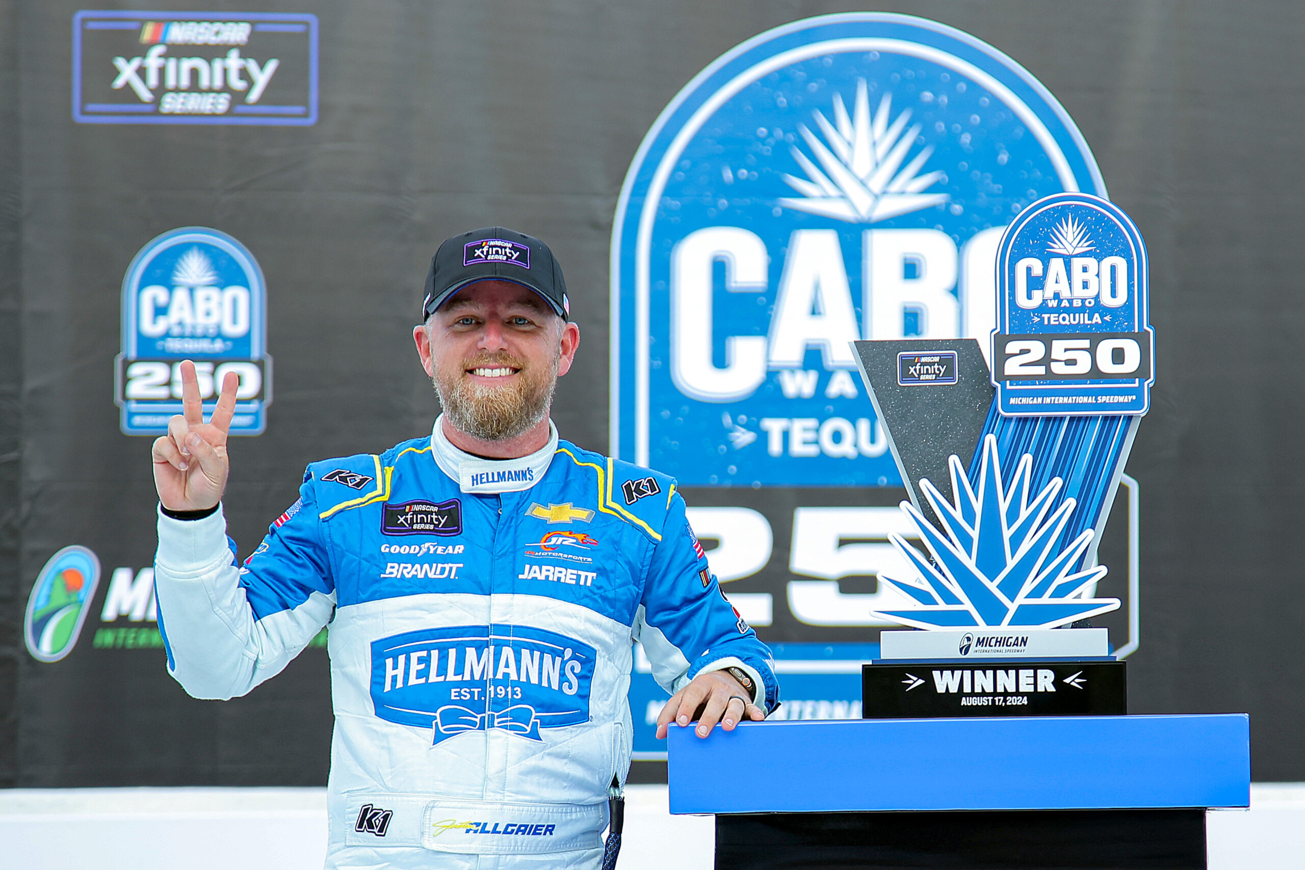 Justin Allgaier Wins the Michigan NASCAR Xfinity Series Race in Overtime