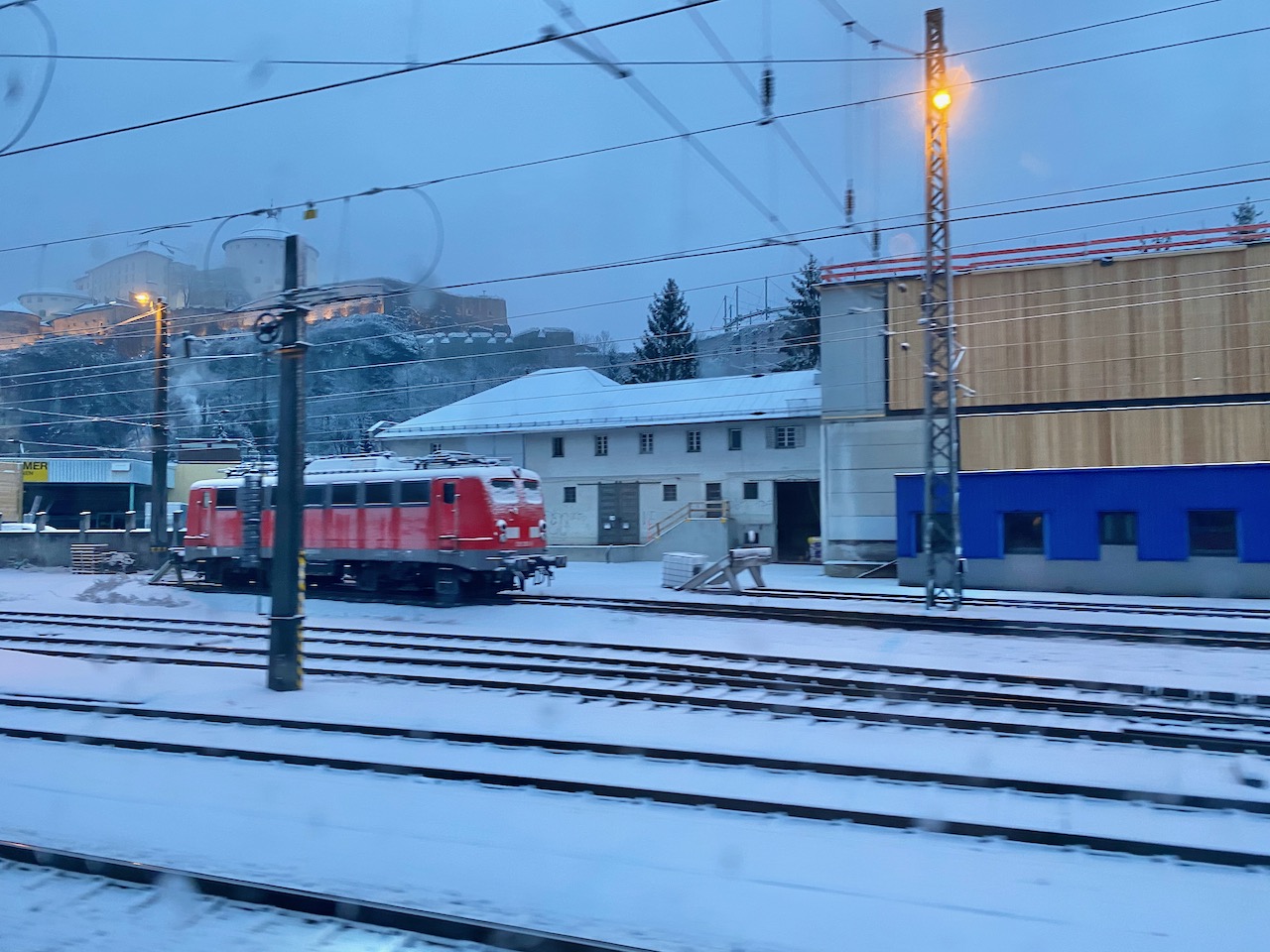 New Winter Train Route to the Alps