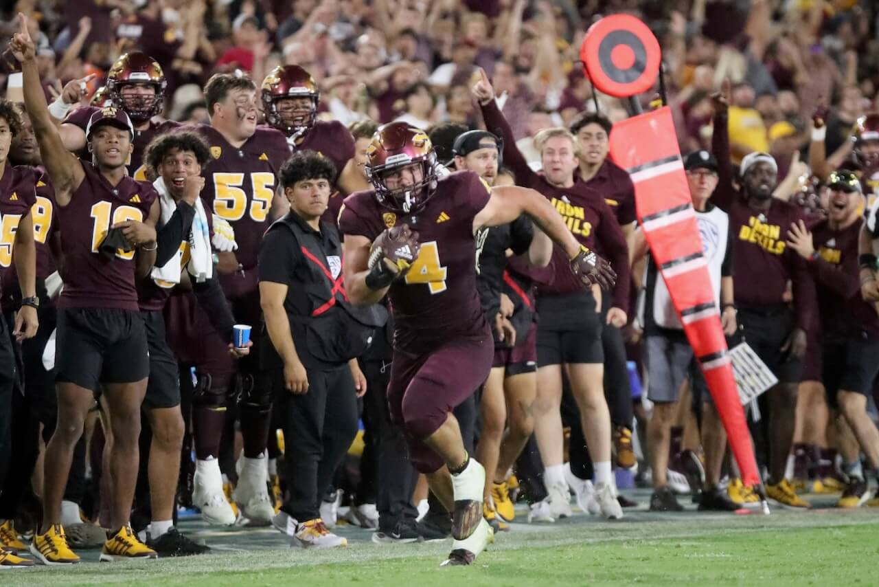 Cameron Skattebo, Arizona State's do-it-all RB, meets a new audience in Big 12