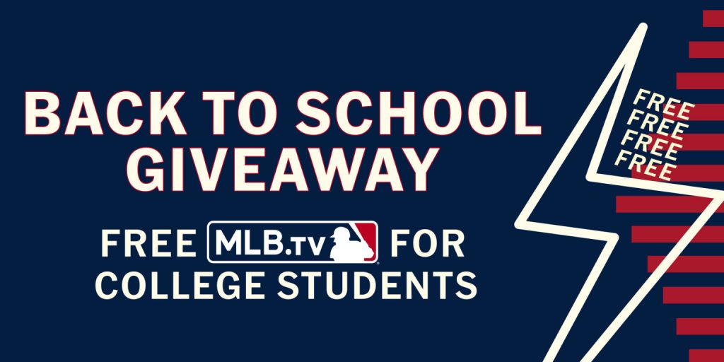 Attention college students: Watch MLB.TV for FREE!