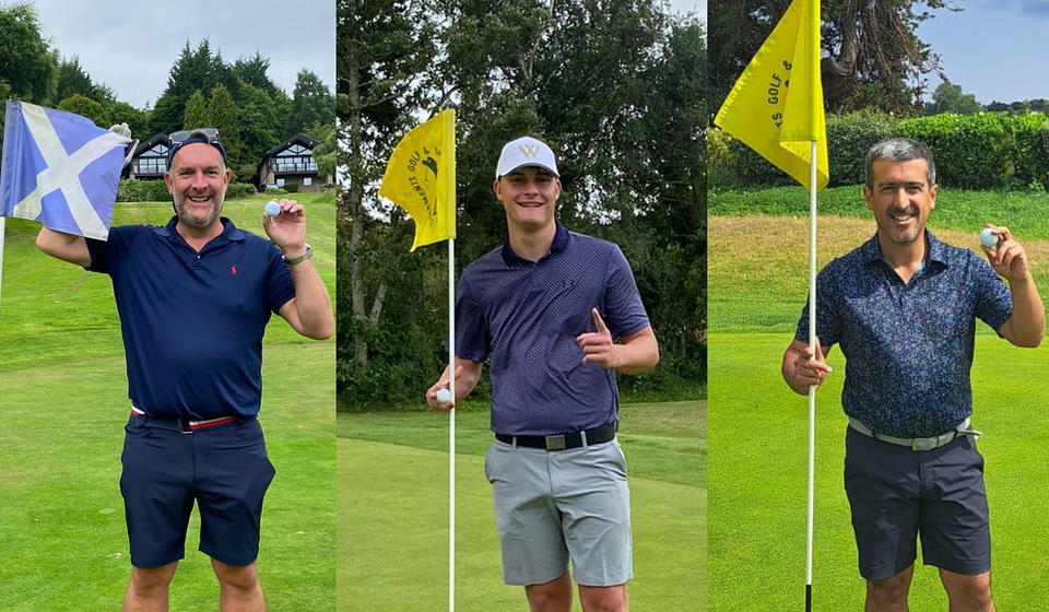 Father, son and stepdad all enjoy maiden aces in same month!