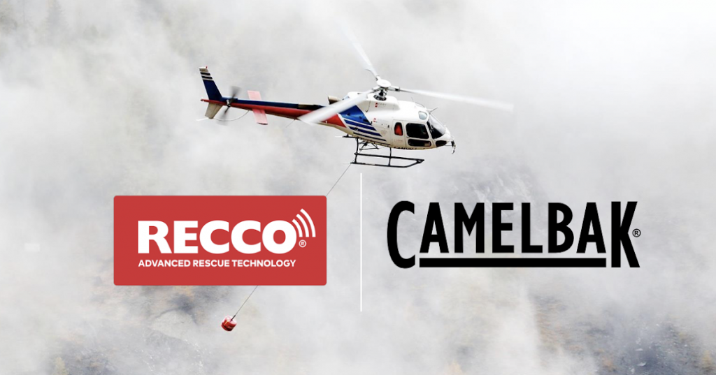 Camelbak X RECCO Live Demonstration:  Wide Area, Helicopter Searchable, Low Cost, Search and Rescue Reflectors
