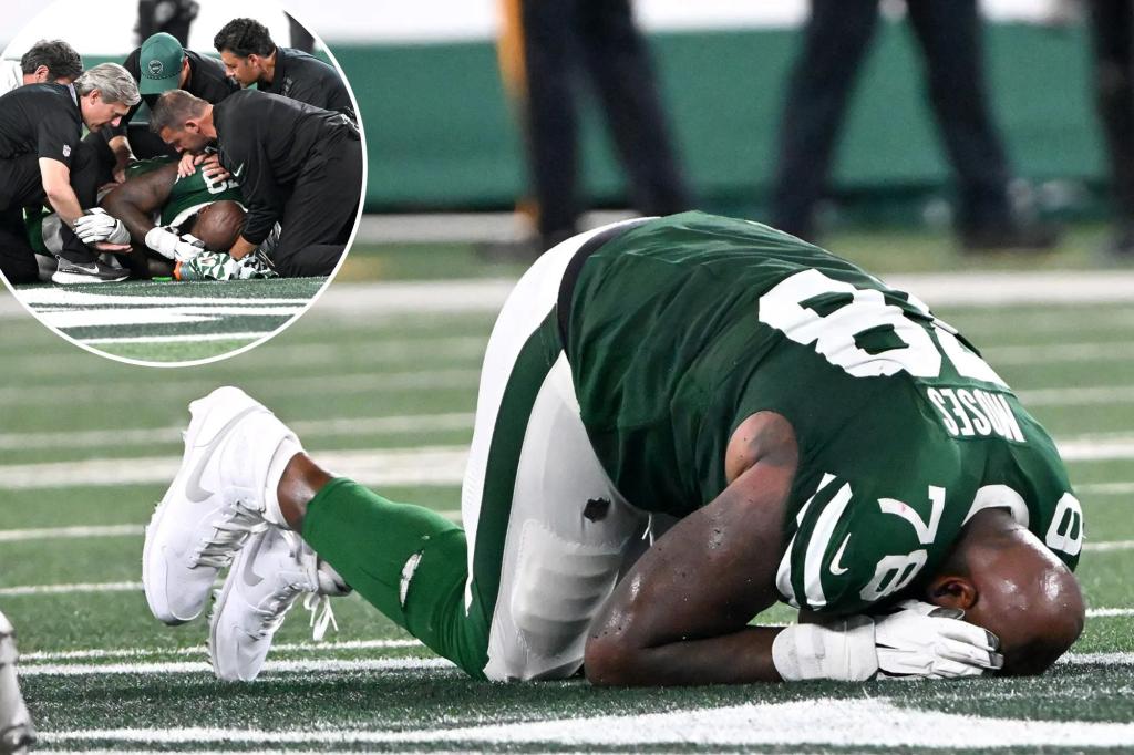 Jets’ Morgan Moses likely avoids the worst with knee injury