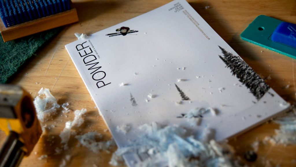 Sammy Carlson Featured on Cover of POWDER's 'Not Another Gear Guide'
