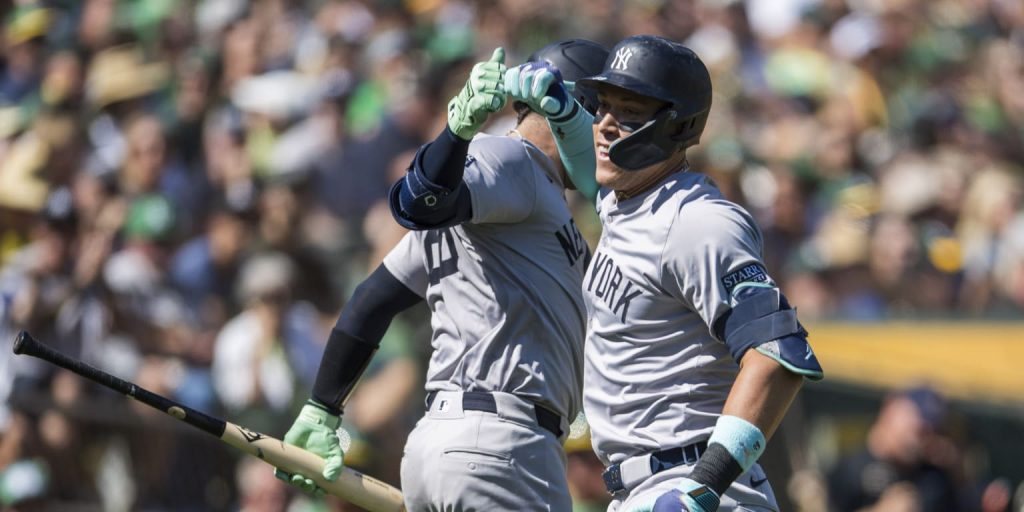 Three Yankees HRs, including Judge's 55th, seal sweep in Oakland