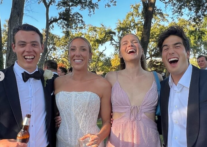 Olympian Abbey Weitzeil, Michael Jensen Wed in Cal Celebration