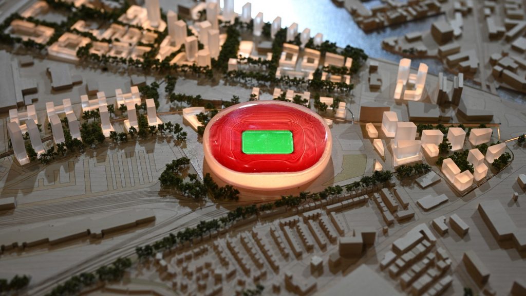 Man United’s proposed Trafford Park regeneration with 100,000-seater stadium could boost UK economy by £7.3bn Man United’s proposed Trafford Park regeneration with 100,000-seater stadium could boost UK economy by £7.3bn