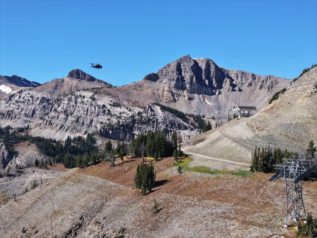 Construction of Jackson Hole's New Lift Is Ahead of Schedule Construction of Jackson Hole's New Lift Is Ahead of Schedule