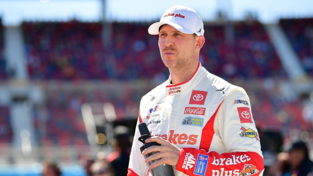 NASCAR insiders react to Denny Hamlin’s pit road problems at Kansas