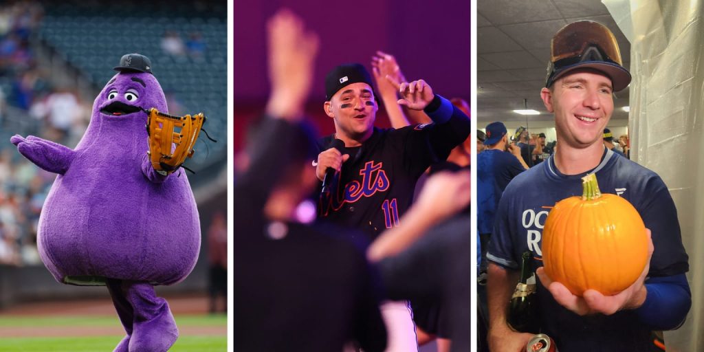 From Grimace to The Playoff Pumpkin, Mets' good luck charms explained