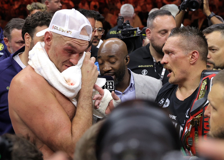 Tyson Fury says he has to stop Oleksandr Usyk to win Tyson Fury says he has to stop Oleksandr Usyk to win