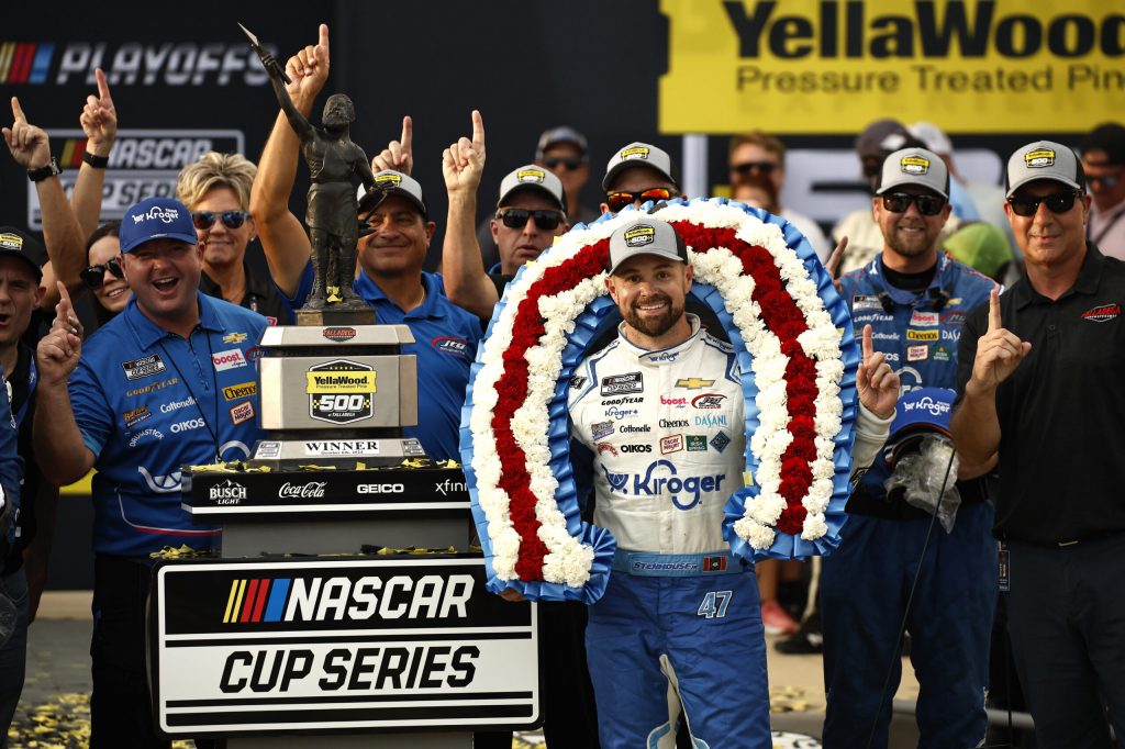 Ricky Stenhouse Jr Wins an Intense NASCAR Cup Series Playoff Race at Talladega