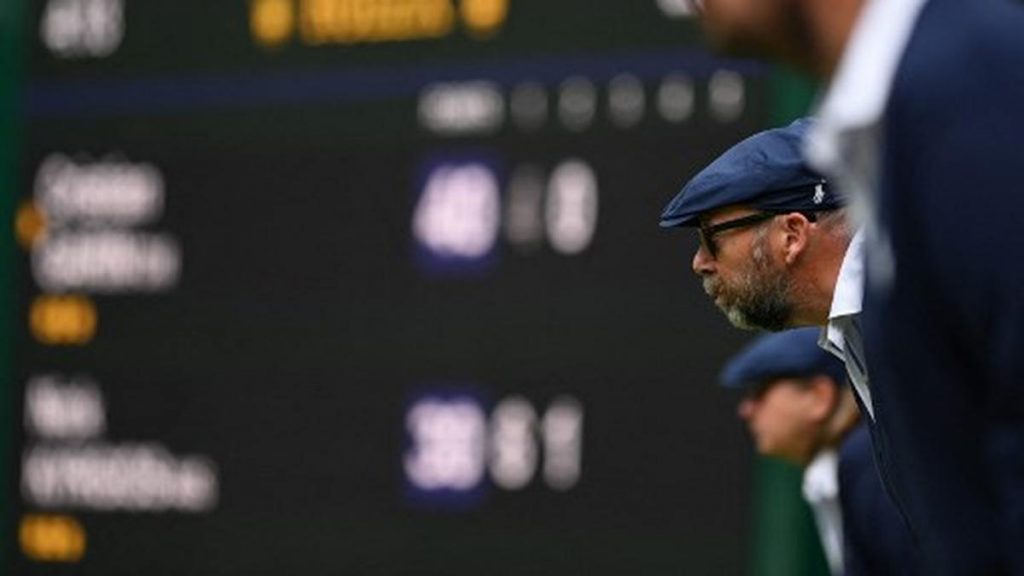 Tennis-Out! Wimbledon calls time on line judges in favour of electronic system Tennis-Out! Wimbledon calls time on line judges in favour of electronic system