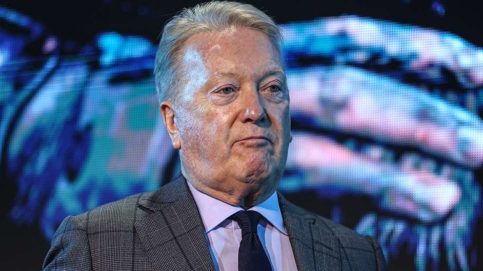 Frank Warren says he threatened to push rival promoter off stage