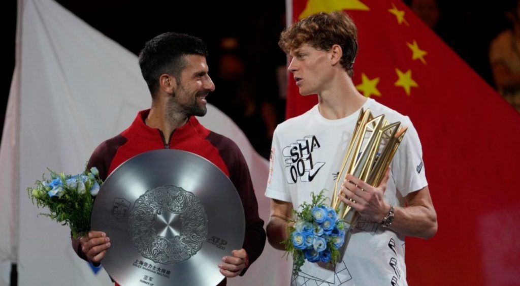 Jannik Sinner beats Novak Djokovic to take Shanghai Masters title Jannik Sinner beats Novak Djokovic to take Shanghai Masters title