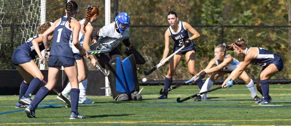 FAN: The Hill School’s teamwork outscored Villa Maria’s speed in 5-0 field hockey shutout