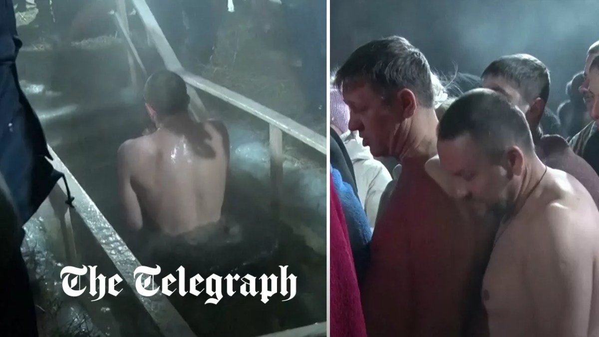 Russians Swim in -40 Degrees Celsius Conditions to Mark the Orthodox Epiphany | The Telegraph Russians Swim in -40 Degrees Celsius Conditions to Mark the Orthodox Epiphany | The Telegraph