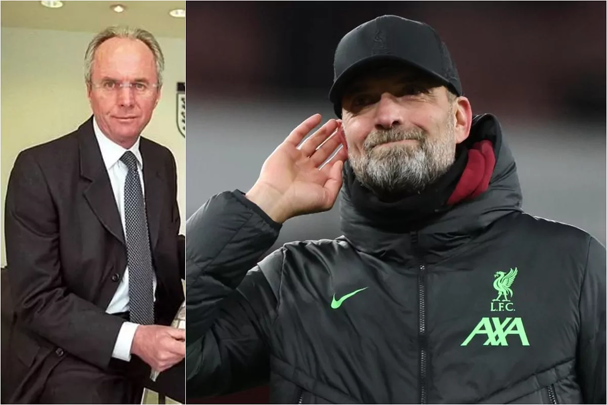 Klopp's emotional 'gift' to Sven-Goran Eriksson to coach Liverpool for a day