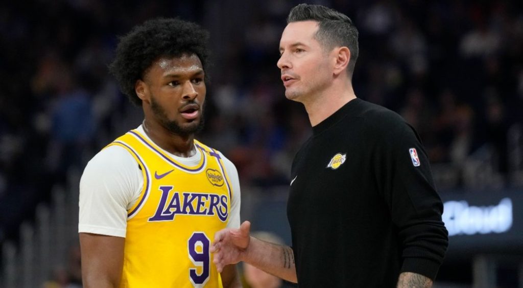 Lakers’ Bronny James scores 17 points in blowout pre-season loss to Warriors