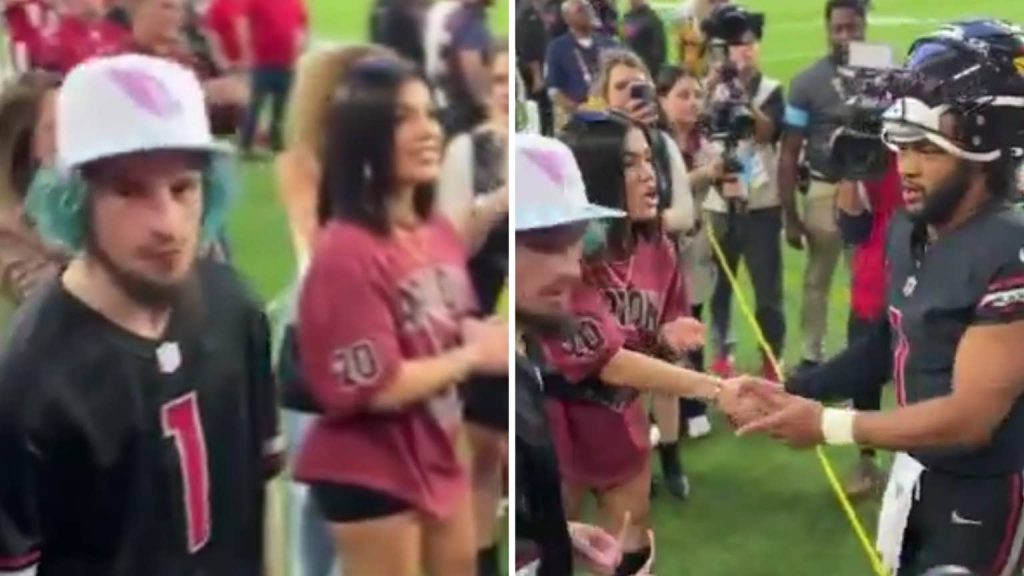 Kyler Murray embarrassingly confuses Tracy Cortez for Sean O'Malley's girlfriend | VIDEO Kyler Murray embarrassingly confuses Tracy Cortez for Sean O'Malley's girlfriend | VIDEO