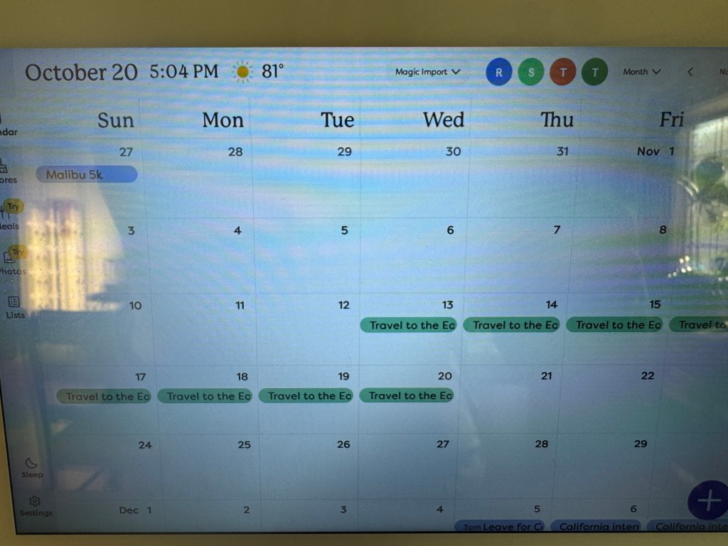 Skylight Calendar Review Skylight Calendar Review