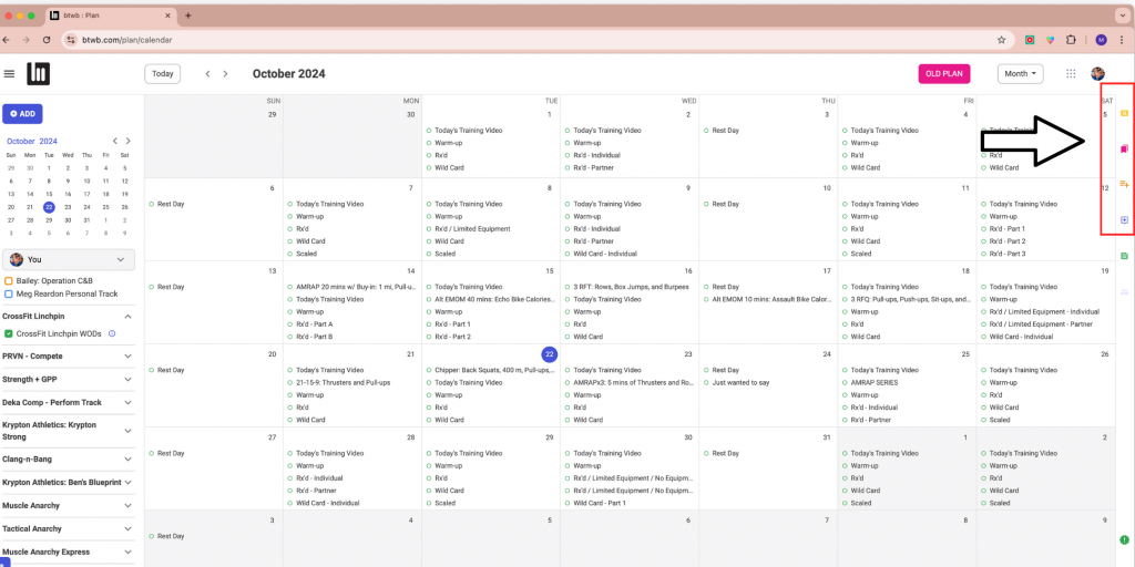 NAVIGATE TO WORKOUT PAGES NAVIGATE TO WORKOUT PAGES
