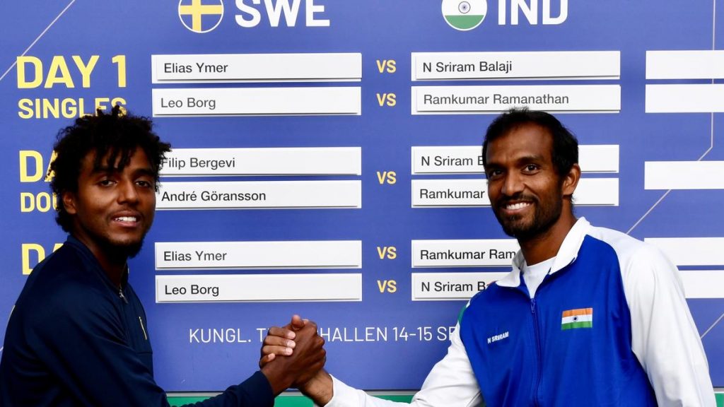India banks on Sriram Balaji and Ramkumar Ramanathan against Sweden