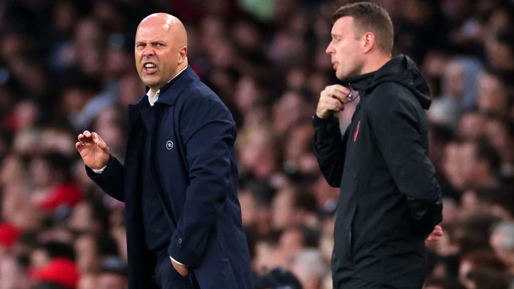 Arne Slot reveals X-rated comment that got him yellow card but Liverpool boss says he didn’t aim it at officials