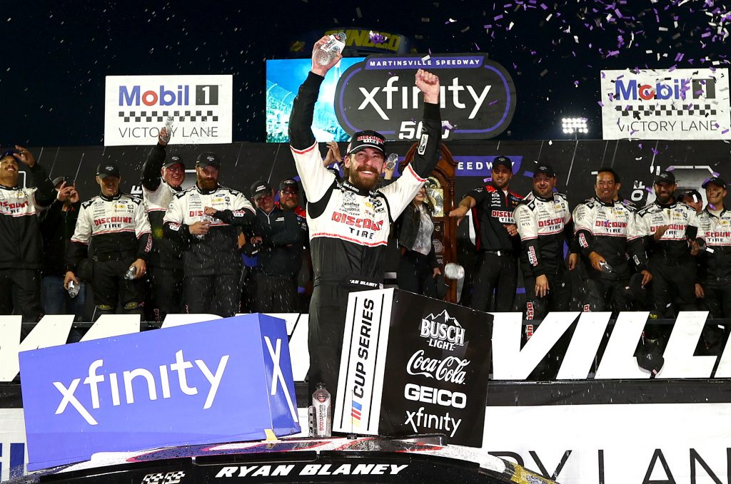 Ryan Blaney Snags Another NASCAR Cup Series Walk-Off Victory at Martinsville