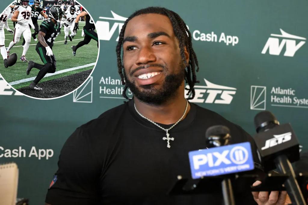 Malachi Corley offers fool-proof plan to make up for his Jets goal-line blunder