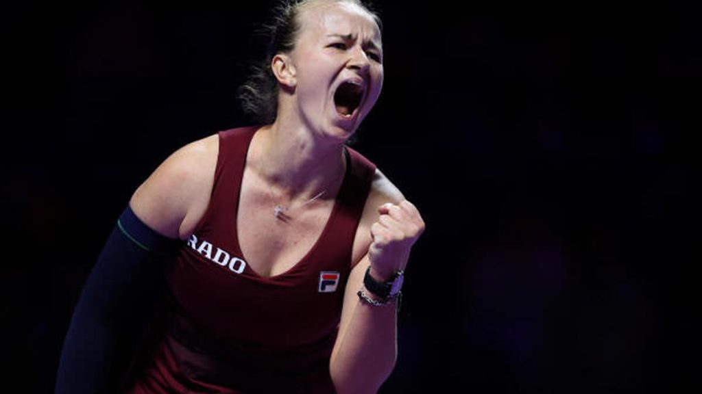 Krejcikova ends Pegula's last-four hopes at WTA Finals