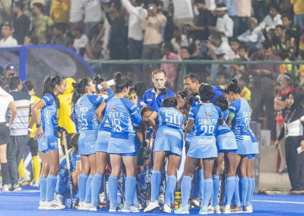 Asia:
India register 4-0 victory against Malaysia in Bihar Women’s Asian Champions Trophy Rajgir 2024 Asia:
India register 4-0 victory against Malaysia in Bihar Women’s Asian Champions Trophy Rajgir 2024
