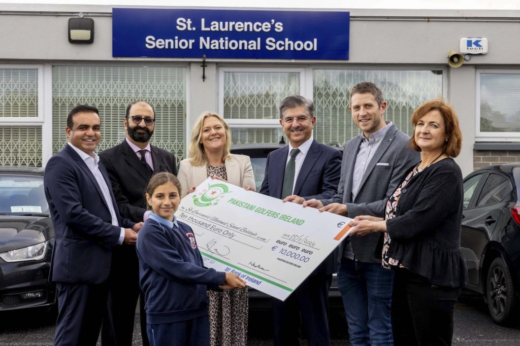 Pakistani Golfers Ireland raise €10,000 for St. Laurence's NS at annual Pakistan Golf Cup Pakistani Golfers Ireland raise €10,000 for St. Laurence's NS at annual Pakistan Golf Cup