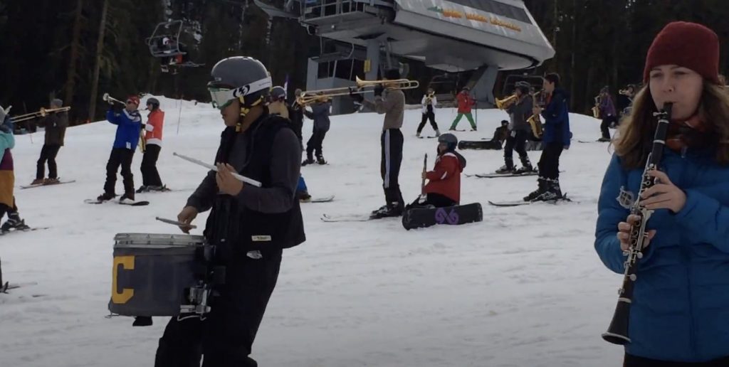 The Evidence Is In, Skiing Marching Bands Totally Rule