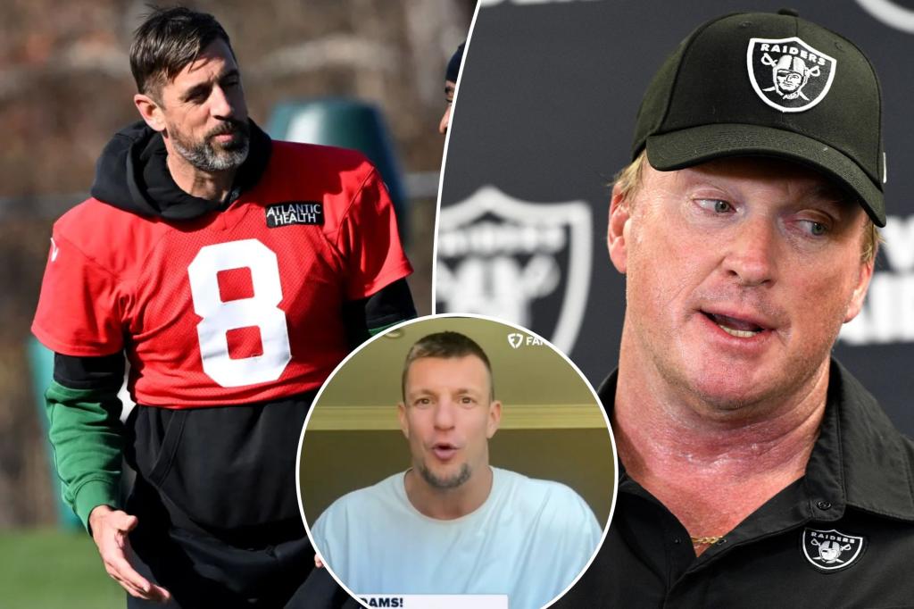 Rob Gronkowski thinks Jon Gruden could save Aaron Rodgers and the Jets Rob Gronkowski thinks Jon Gruden could save Aaron Rodgers and the Jets