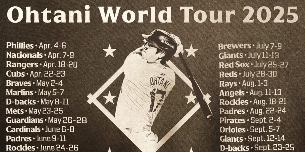 When will Ohtani come to your town in 2025? Find out here When will Ohtani come to your town in 2025? Find out here