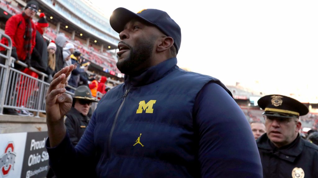 Sherrone Moore taunted Ohio State fans after upset win Sherrone Moore taunted Ohio State fans after upset win