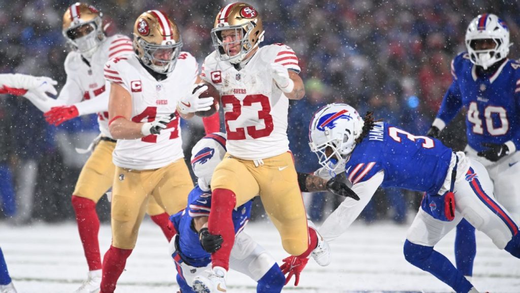 49ers lose top RBs McCaffrey, Mason to injuries 49ers lose top RBs McCaffrey, Mason to injuries