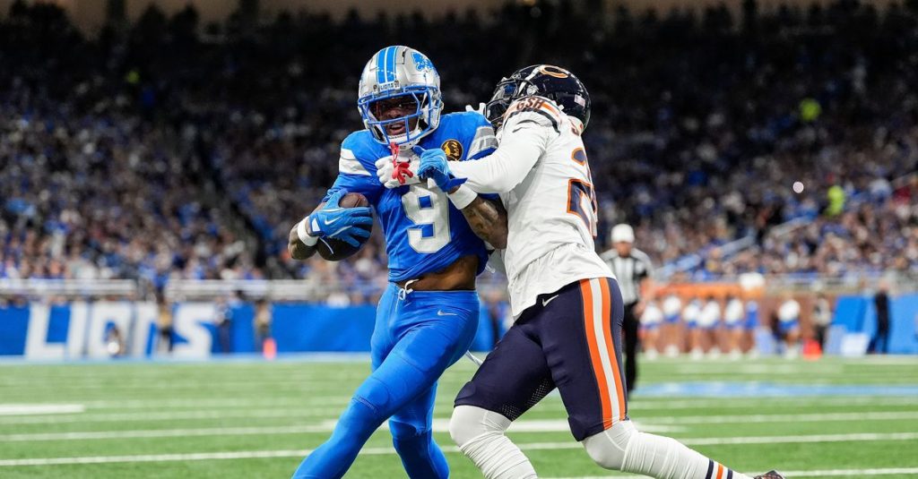 NFL fines Bears CB nearly K for Jameson Williams’ personal foul incident in Week 13