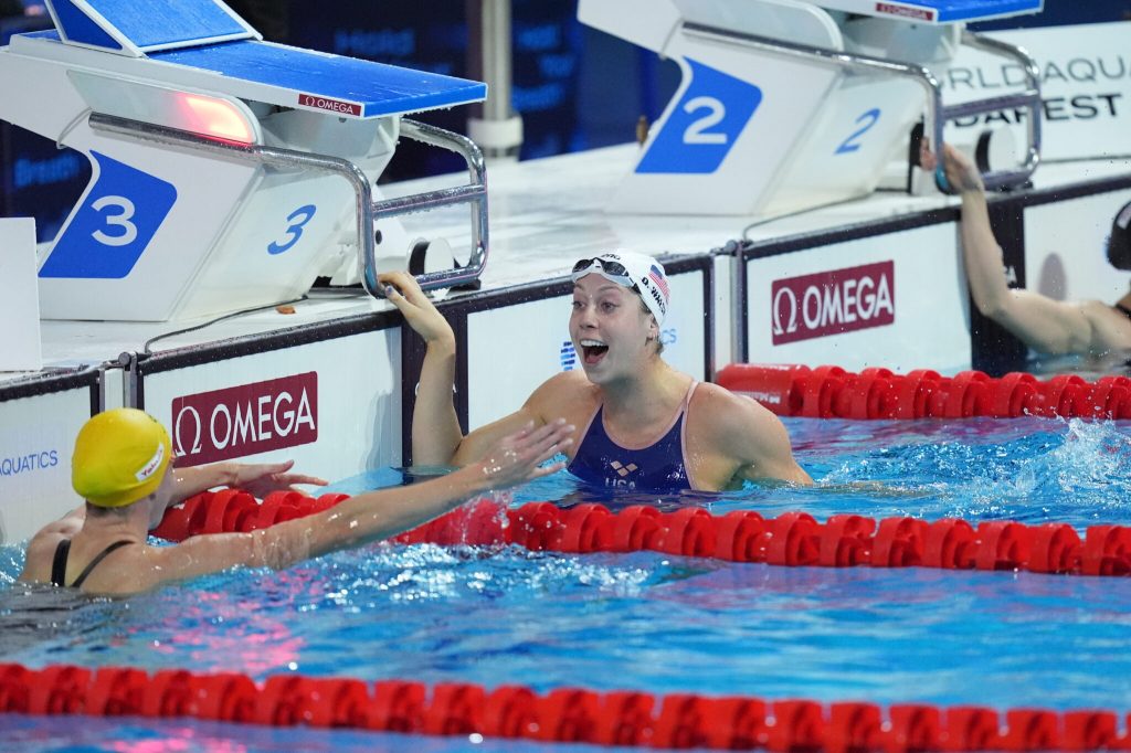 Gretchen Walsh Posts 56.06 100 IM Meet Record On Day 3 In Budapest