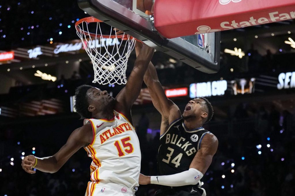Bucks top Hawks to advance to NBA Cup final as Giannis Antetokounmpo dominates Bucks top Hawks to advance to NBA Cup final as Giannis Antetokounmpo dominates