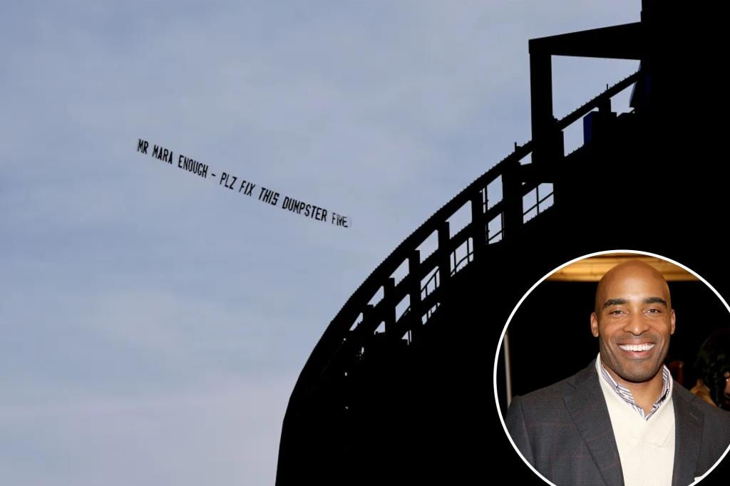 Tiki Barber thinks Giants plane ‘troller’ should be focused on Jets’ mess instead