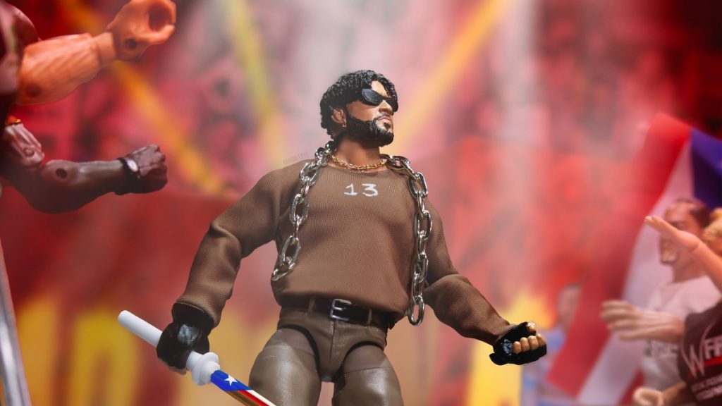 Bad Bunny Prepares for Battle at WWE Backlash 2023 in Figure Photography
