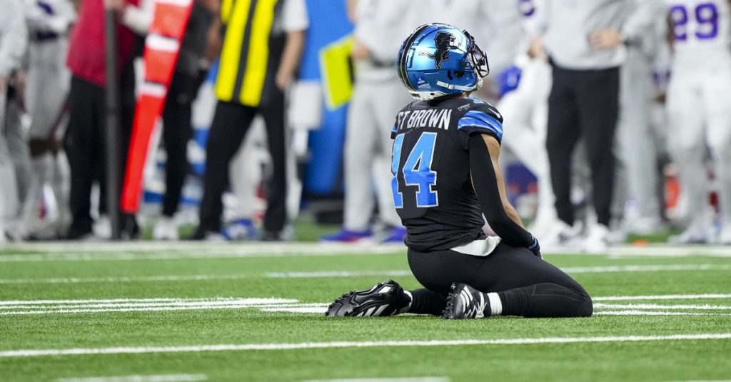 Lions WR Amon-Ra St. Brown played through a flu—and told no one